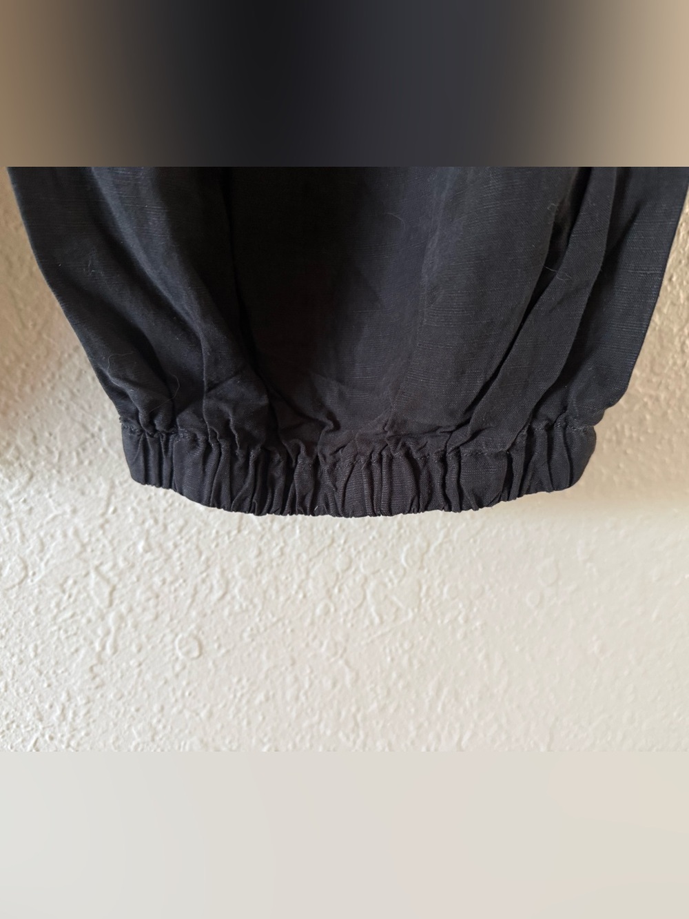 Pilcro Anthropologie Black Linen Blend Sailor Style Baggy Jogger Pants Size 29 - Picture 10 of 13